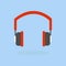 Headphone icon vector,