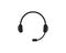 Headphone with microphone. Icon of headset for call center, support of customer. Online callcenter, service 24 7. Silhouette of