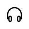 Headphone sign and symbol for website design or template design. Vector icon