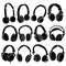 Headphone Silhouettes Set