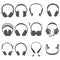 Headphone Silhouettes Set