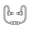 Headphones, headset linear icon