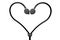 Headphones heart