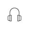 Headphones line icon