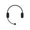 Headphones with microphone, headset icon. Support, Call center, Customer service symbol. Chat sign