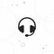 Headphones, operator , vector best flat icon