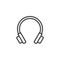 Headphones outline icon