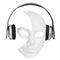 Headphones player carnival mask