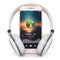 Headphones and smartphone with screen music player