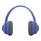 Headphones soundproofing icon, cartoon style