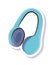 headphones sticker icon