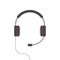 Headphones vector isolated, flat cartoon headset icon