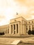 Headquarter of the Federal Reserve in Washington, DC, USA,FED, cyanotype