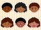 Heads of African-American Girls/Boys