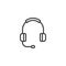 Headset line icon