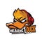 Headset music duck logo design