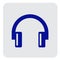 Headset Music Simpel Logo Icon Vector Ilustration