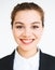 Headshot of happy latina businesswoman