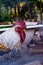 Headshot of a Rooster with piercing eyes color