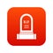 Headstone icon digital red