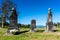 Headstone Markers in Historic Graveyard