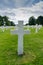 Headstone of an unmarked grave and unknown soldier at the American Cemetery at Omaha Beach