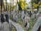 Headstones in the Jewish cemetery
