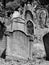 Headstones in the Jewish cemetery