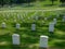 Headstones at Marietta National Cemetery, Marietta, GA.