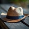 Headwear for summer chic Straw hat and fedora in perfect harmony