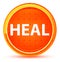 Heal Natural Orange Round Button