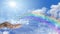 Healing Rainbow Sky Word Cloud