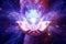 Healing Reiki Energy. Transformative power of healing Reiki energy, emanating from hands. Ai generated