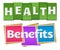 Health Benefits Colorful Stripes Squares