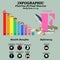 Health benefits of fluorine supplement infographic vector illustration
