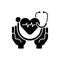 Health care black glyph icon