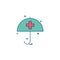 Health care health insurance medical umbrella icon vector desige