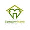 Health care heart home logo