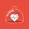 Health care icon, heart pulse, check up diagnostics