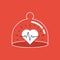 Health care icon, heart pulse, check up diagnostics