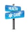 health care road symbol illustration