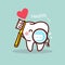 Health cartoon tooth