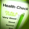 Health check concept icon means having a medical check up or physical - 3d illustration