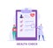 Health Check Up Concept Web Banner. Medical Doctor Examining or Checking Patient. Concept of Healthcare, Health Insurance, Medical