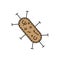 health clinic medical bacteria line icon. element of bacterium virus illustration icons. signs symbols can be used for web logo