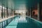 Health club with indoor pool, ideal for wellness created with Generative AI