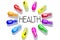 Health concept - colorful pills - 3D illustration