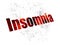 Health concept: Insomnia on Digital background