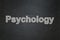 Health concept: Psychology on chalkboard background