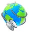 Health Concept Stethoscope Earth World Globe